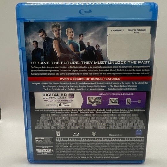 The Divergent Series: Insurgent Blu-Ray - Picture 2 of 4